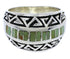 Turquoise Inlay Sterling Silver Jewelry Ring Size 4-3/4 WX35924
